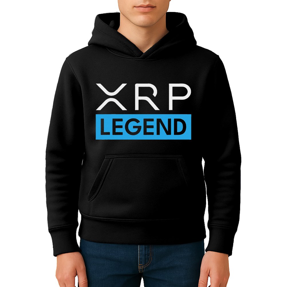Xrp Crypto Legend Kids Hoodie
