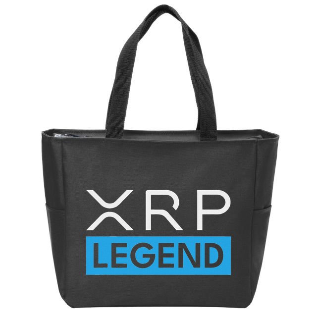 Xrp Crypto Legend Zip Tote Bag