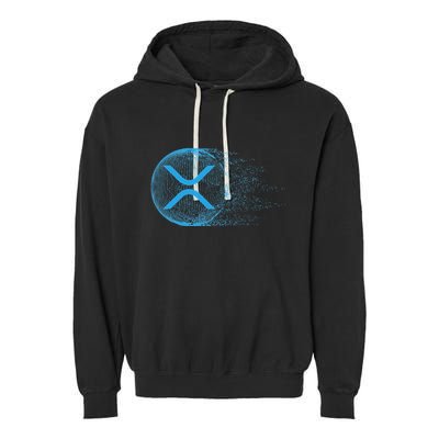 Xrp Crypto Merchandise Garment-Dyed Fleece Hoodie