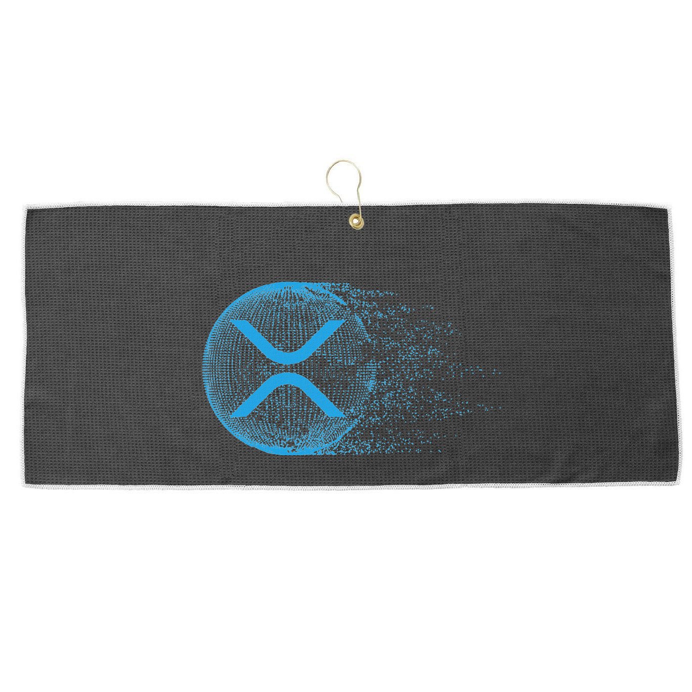 Xrp Crypto Merchandise Large Microfiber Waffle Golf Towel