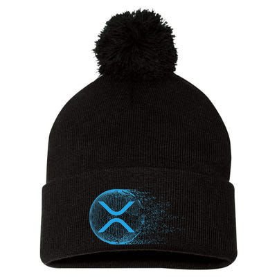 Xrp Crypto Merchandise Pom Pom 12in Knit Beanie