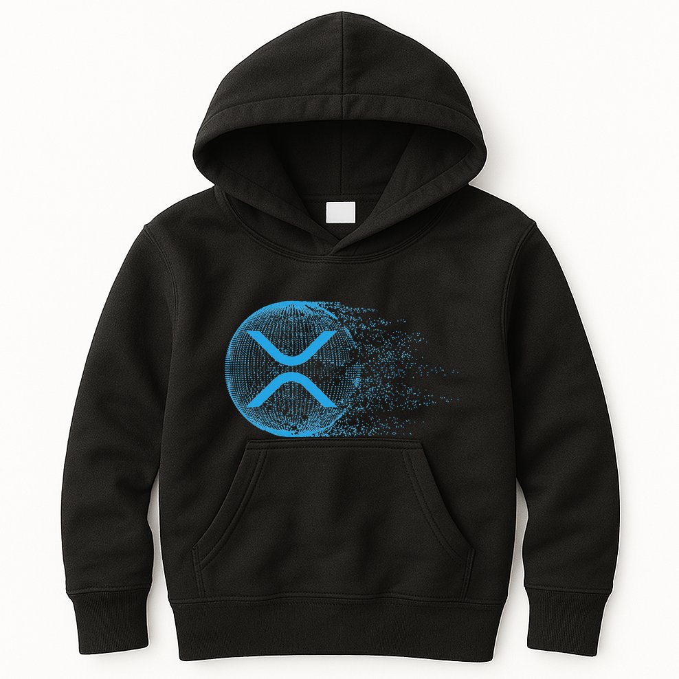 Xrp Crypto Merchandise Kids Hoodie