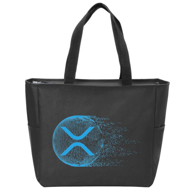 Xrp Crypto Merchandise Zip Tote Bag