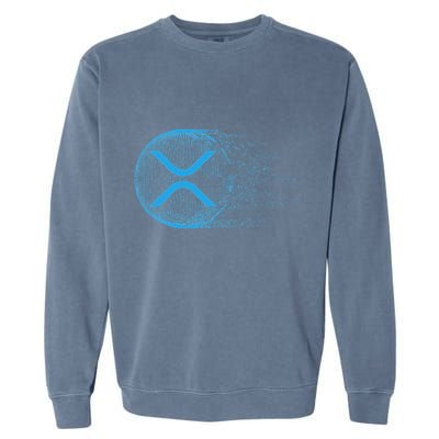 Xrp Crypto Merchandise Garment-Dyed Sweatshirt