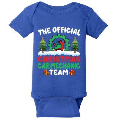 Xmas Car Mechanic Team Auto Repair Cars Fixing Christmas Baby Bodysuit