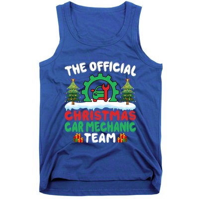 Xmas Car Mechanic Team Auto Repair Cars Fixing Christmas Tank Top