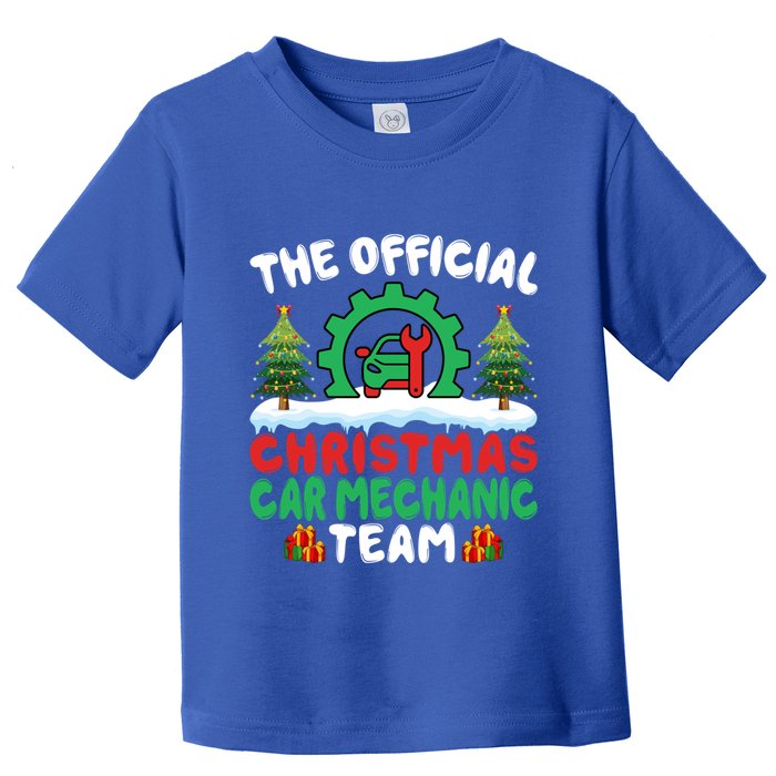 Xmas Car Mechanic Team Auto Repair Cars Fixing Christmas Toddler T-Shirt