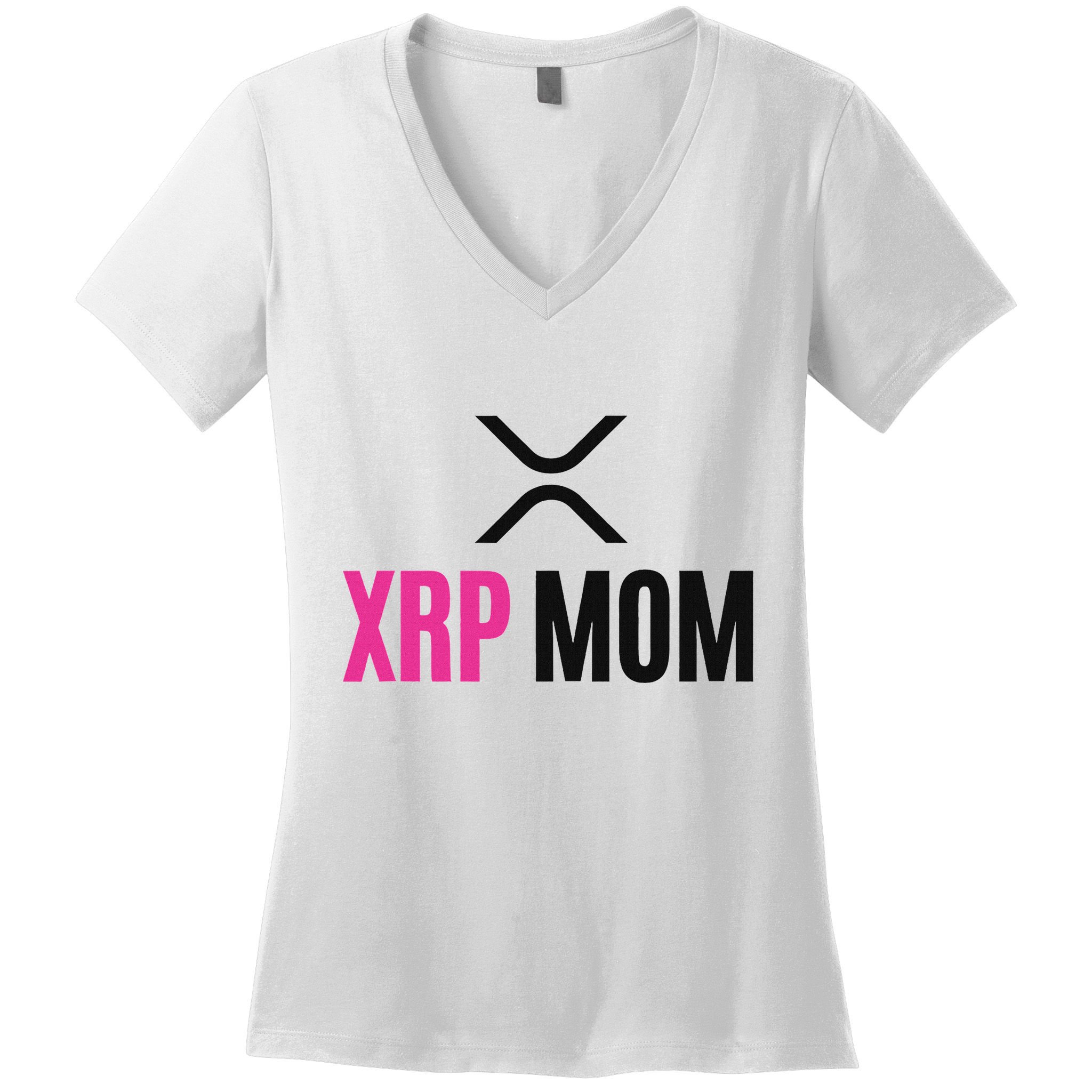 Xrp Crypto Mom Matching Couple Women's V-Neck T-Shirt