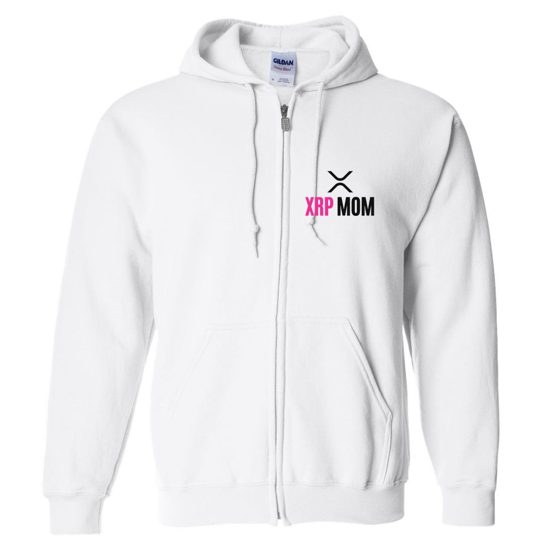 Xrp Crypto Mom Matching Couple Full Zip Hoodie