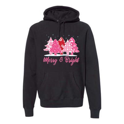 Xmas Christmas Merry And Bright Fir Tree Hoodie Premium Hoodie