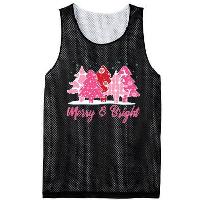 Xmas Christmas Merry And Bright Fir Tree Hoodie Mesh Reversible Basketball Jersey Tank