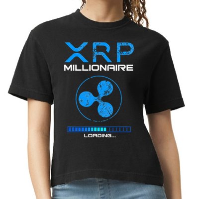 Xrp Crypto Millionaire Hodl Loading Ripple Token Comfort Colors Boxy T-Shirt
