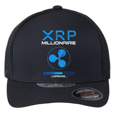 Xrp Crypto Millionaire Hodl Loading Ripple Token Flexfit Unipanel Trucker Cap