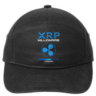 Xrp Crypto Millionaire Hodl Loading Ripple Token 7-Panel Snapback Hat