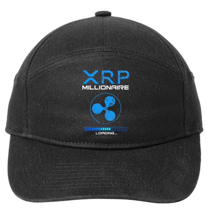 Xrp Crypto Millionaire Hodl Loading Ripple Token 7-Panel Snapback Hat