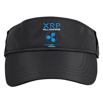 Xrp Crypto Millionaire Hodl Loading Ripple Token Adult Drive Performance Visor