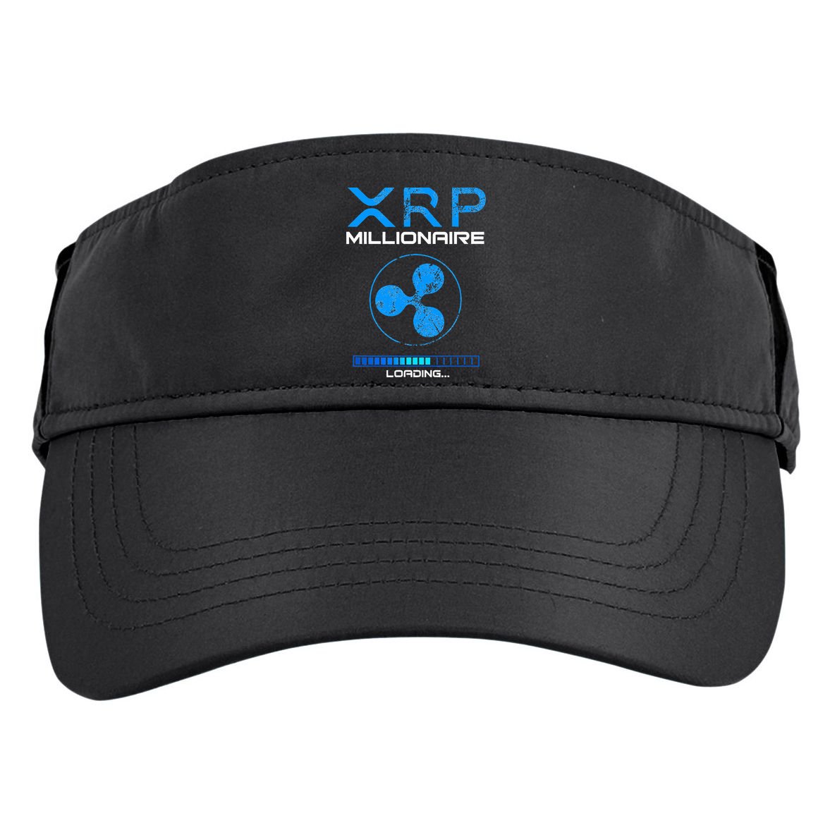 Xrp Crypto Millionaire Hodl Loading Ripple Token Adult Drive Performance Visor