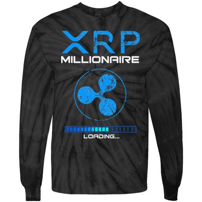 Xrp Crypto Millionaire Hodl Loading Ripple Token Tie-Dye Long Sleeve Shirt
