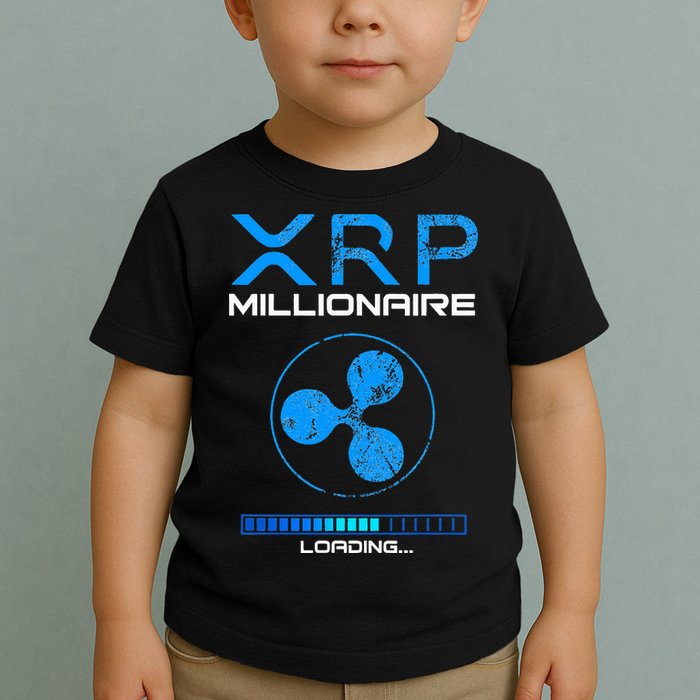 Xrp Crypto Millionaire Hodl Loading Ripple Token Toddler T-Shirt