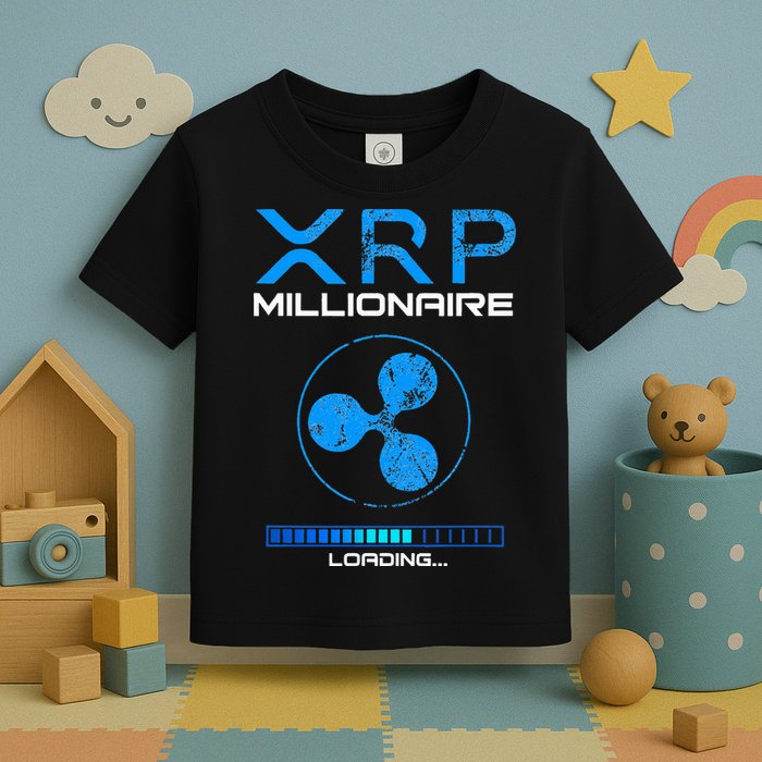 Xrp Crypto Millionaire Hodl Loading Ripple Token Toddler T-Shirt