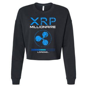 Xrp Crypto Millionaire Hodl Loading Ripple Token Cropped Pullover Crew