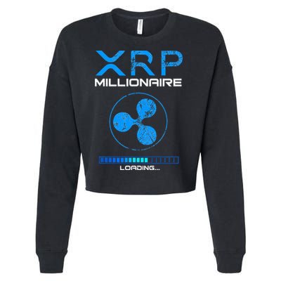 Xrp Crypto Millionaire Hodl Loading Ripple Token Cropped Pullover Crew