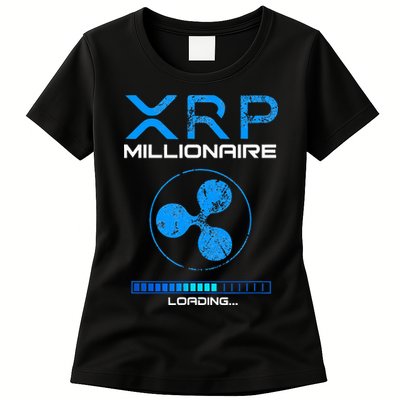 Xrp Crypto Millionaire Hodl Loading Ripple Token Womens T-Shirt