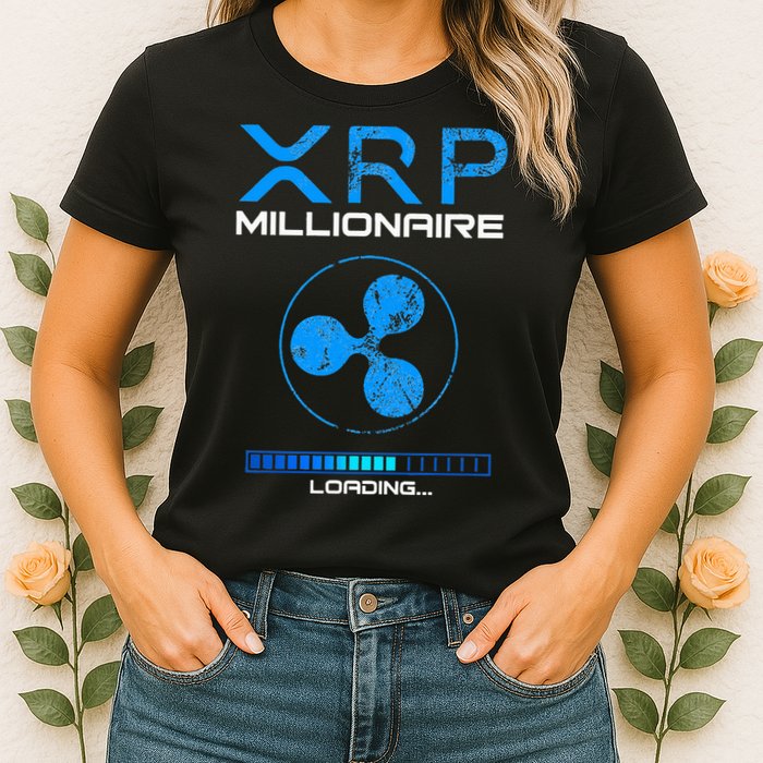 Xrp Crypto Millionaire Hodl Loading Ripple Token Womens T-Shirt