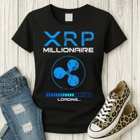 Xrp Crypto Millionaire Hodl Loading Ripple Token Womens T-Shirt