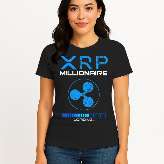 Xrp Crypto Millionaire Hodl Loading Ripple Token Womens T-Shirt