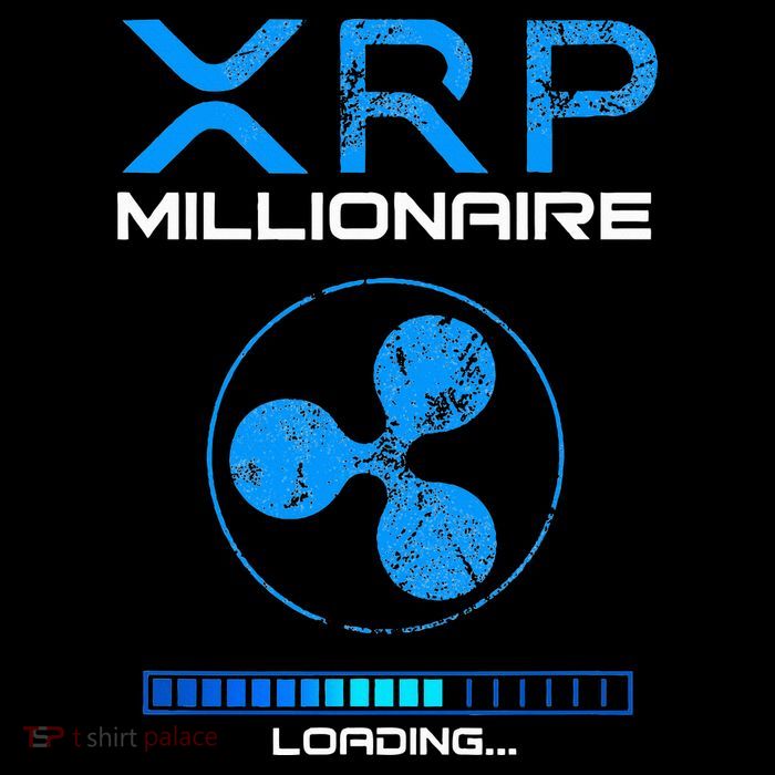 Xrp Crypto Millionaire Hodl Loading Ripple Token Women's V-Neck T-Shirt