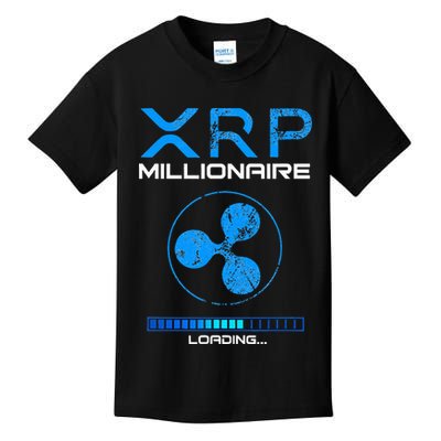 Xrp Crypto Millionaire Hodl Loading Ripple Token Kids T-Shirt