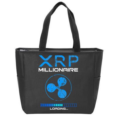Xrp Crypto Millionaire Hodl Loading Ripple Token Zip Tote Bag