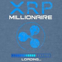Xrp Crypto Millionaire Hodl Loading Ripple Token Garment-Dyed Sweatshirt