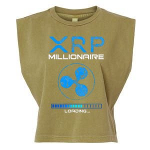 Xrp Crypto Millionaire Hodl Loading Ripple Token Garment-Dyed Women's Muscle Tee