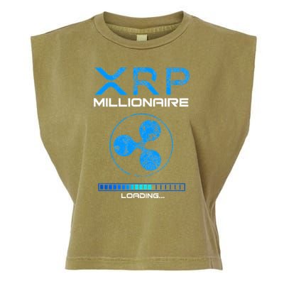 Xrp Crypto Millionaire Hodl Loading Ripple Token Garment-Dyed Women's Muscle Tee