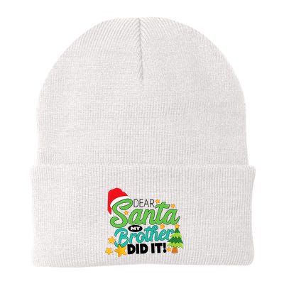 Xmas Christmas Pajama Dear Santa My Brother Did It Beanie
