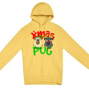 Xmas Christmas Pug Pugs Dog Lover Premium Pullover Hoodie