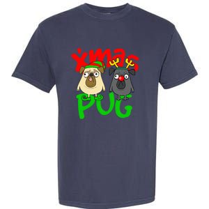 Xmas Christmas Pug Pugs Dog Lover Garment-Dyed Heavyweight T-Shirt