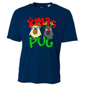 Xmas Christmas Pug Pugs Dog Lover Cooling Performance Crew T-Shirt