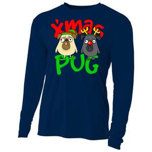 Xmas Christmas Pug Pugs Dog Lover Cooling Performance Long Sleeve Crew