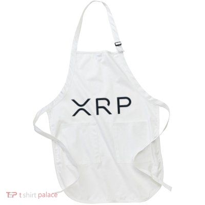 Xrp Coin Ripple Cryptocurrency Wallet Hodler To The Moon Full-Length Apron With Pockets