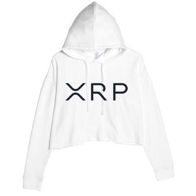 Xrp Coin Ripple Cryptocurrency Wallet Hodler To The Moon Crop Fleece Hoodie