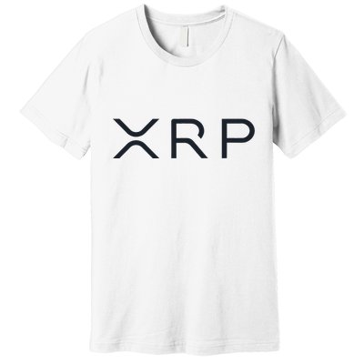 Xrp Coin Ripple Cryptocurrency Wallet Hodler To The Moon Premium T-Shirt