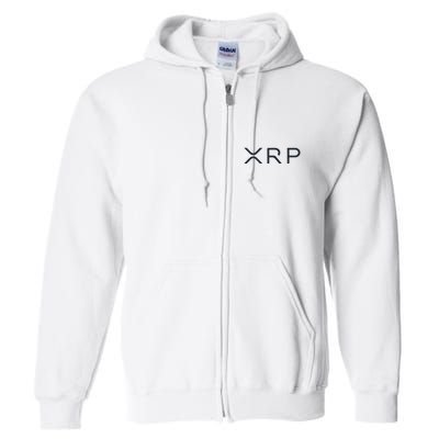 Xrp Coin Ripple Cryptocurrency Wallet Hodler To The Moon Full Zip Hoodie