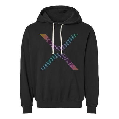 Xrp Coin Ripple Cryptocurrency Wallet Hodler To The Moon Garment-Dyed Fleece Hoodie