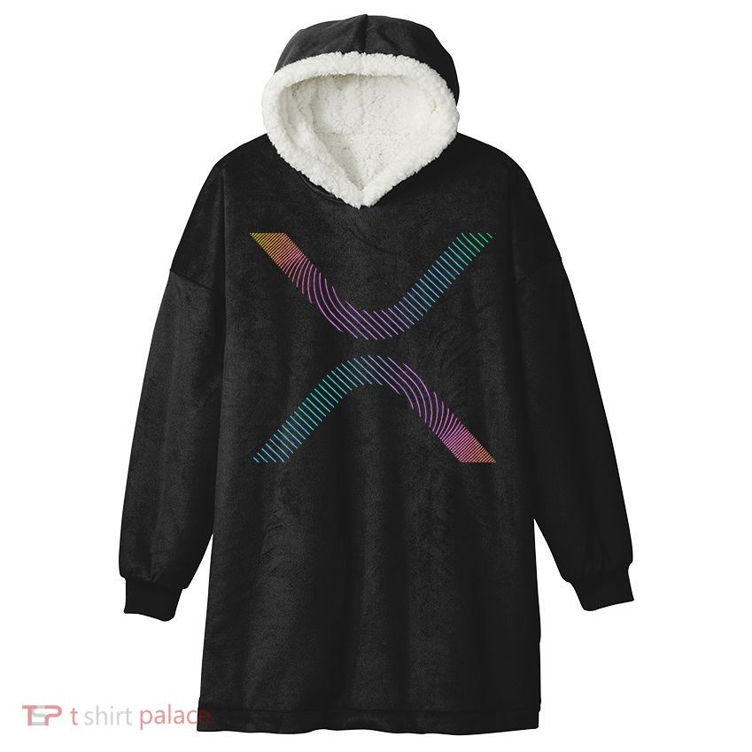 Xrp Coin Ripple Cryptocurrency Wallet Hodler To The Moon Hooded Wearable Blanket