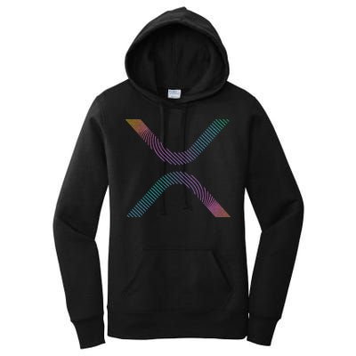 Xrp Coin Ripple Cryptocurrency Wallet Hodler To The Moon Women's Pullover Hoodie