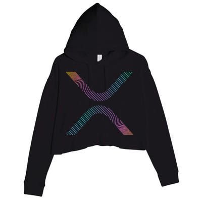 Xrp Coin Ripple Cryptocurrency Wallet Hodler To The Moon Crop Fleece Hoodie