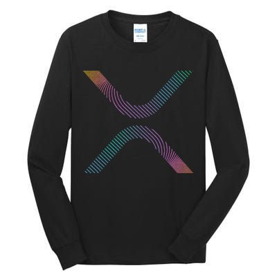 Xrp Coin Ripple Cryptocurrency Wallet Hodler To The Moon Tall Long Sleeve T-Shirt